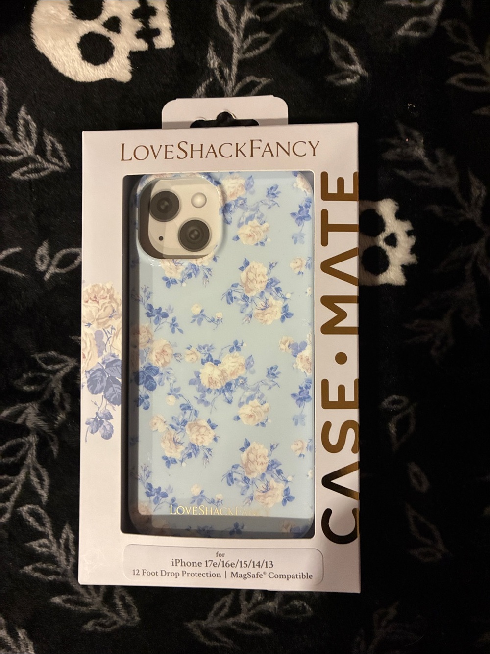 LoveShackFancy Light Blue Floral iPhone Case